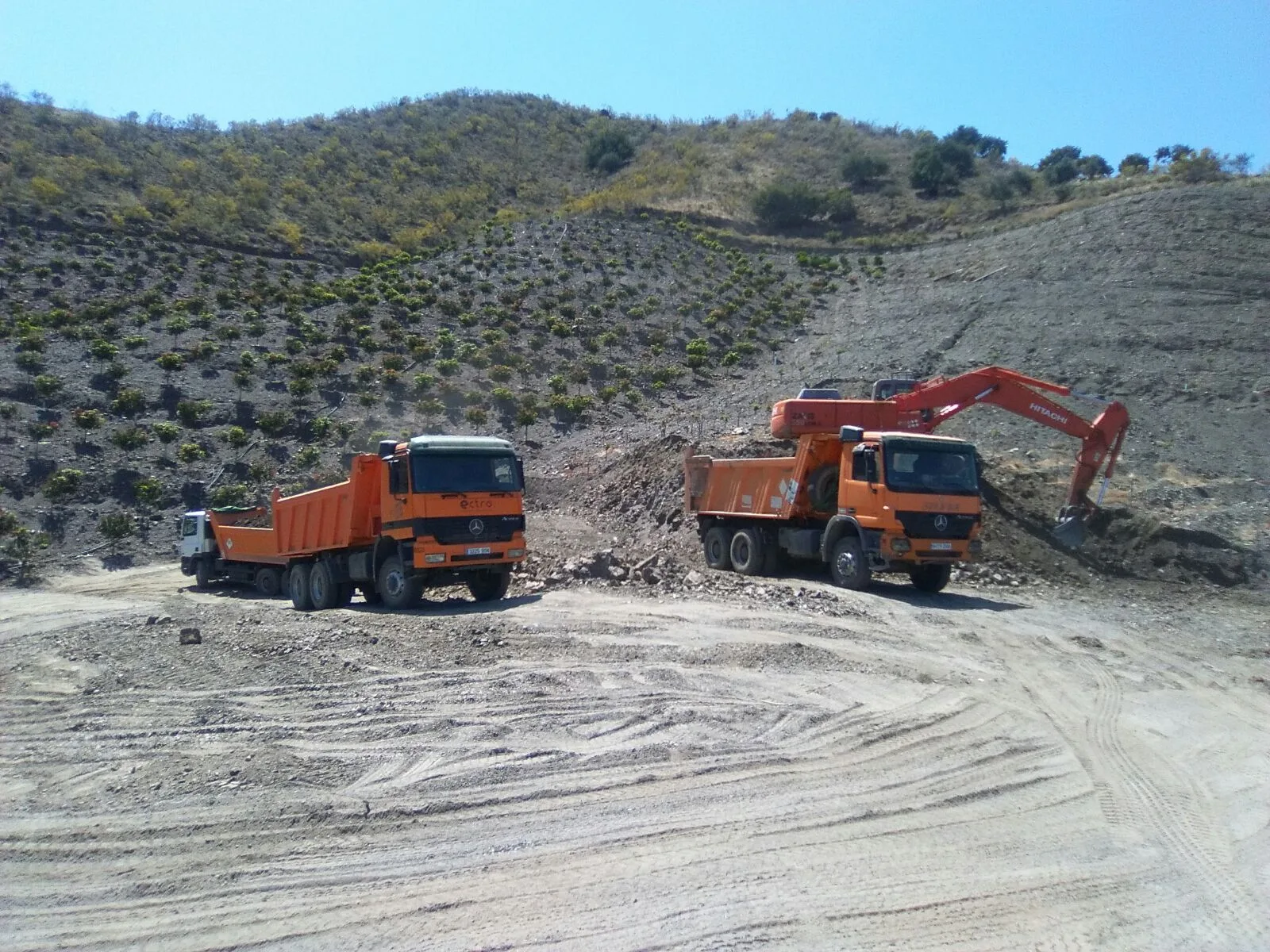 Movimientos de tierra en Granada